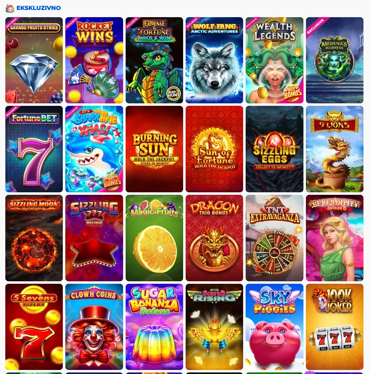 Ekskluzivni igralni avtomati v igralnici Posido Casino